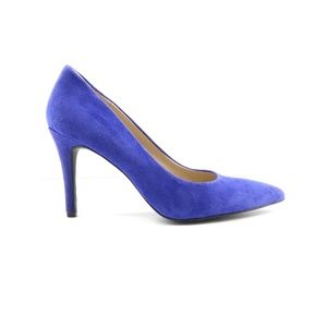 NINE WEST Blue Suede Classic Pump Heels